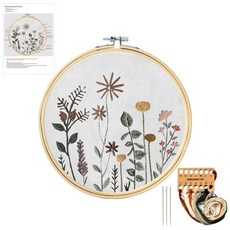 리본꽃자수도안