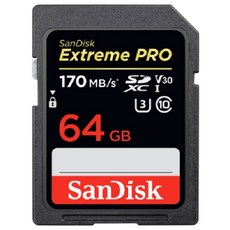 Sandisk SDXC CLASS10 UHS-I U3 Extreme Pro V30 170MB/s (64GB)