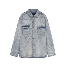 버커루 남성 오버핏 데님 셔켓 B215DS120P