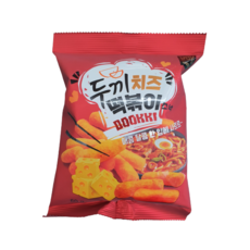 [스낵] 두끼(DOOKKI) 치즈떡볶이 스낵 60g(370kcal) X 16개 (1박스), 60g