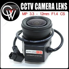 MP CS 마운트 자동 조리개 버전 보안 시장 IP CCTV 카메라 F1.4 인치, 한개옵션0, 1개