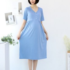메르에베베 임부복 반팔 수유 원피스 빅사이즈 홈웨어 잠옷