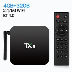 오리지널 Tanix TX6 TV 박스 안드로이드 9.0 Allwinner H616 2G16G TVBOX 4G 32G 64G H.265 BT 2.4G 5G 와이파이 4K HDR 멀티, 영국 플러그_4G 32G, 04 4G 32G_03 영국 플러그 - 셀홈안드로이드셋톱박스