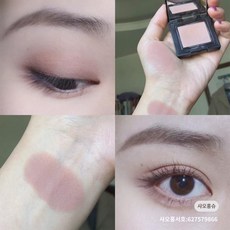 Laura Mercier LM 롤라 솔리드 섀도우 프레스코 진저 무광 미니어처 피그먼트, 섀도 프레스코 0g  트레이 브러쉬, 1개