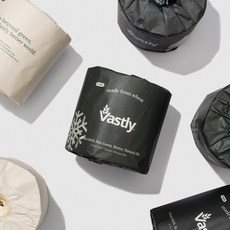 바스틀리 물에 잘 녹는 3겹 밀짚 두루마리화장지 12롤 33m 개별포장, 단품