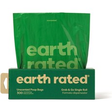 Earth Rated 뽑아쓰는 배변봉투 대용량 무향 300ea, 1개, 300개입 - earthrated