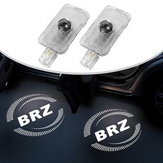 JHGFVC BRZ 2022-2024 액세서리용 자동차 도어 라이트 로고 프로젝터 2개 변색 없는 무료 프로젝터 레이저 램프 웰컴 LED 고스트 섀도우 퍼들 라이트, FOR BRZ-M02