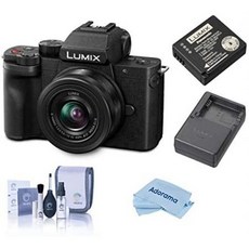 Panasonic Lumix DC-G100 Mirrorless Camera Black with G Vario 12-32mm f3.5-5.6 ASPH Lens Travel Bund, One Color_One Size, 상세 설명 참조0, 상세 설명 참조0
