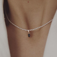 진주목걸이3mm