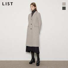 [리스트(LIST)] 캐시미어 싱글 핸드메이드 코트_TWHCTN80020