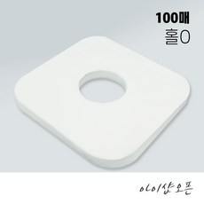 아이샵오픈 자국방지커버 일회용부직포 구멍있음 베개시트커버(100매)-한국, 100개