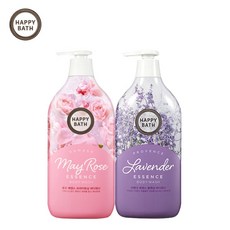 [무료배송]해피바스 바디워시 900g(로즈+라벤더), 1세트, 900g