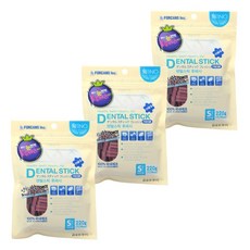  포켄스 덴탈스틱 후레시 덴탈껌 6종 모음, 3개, 220g, 블루베리 작은별S 220g 