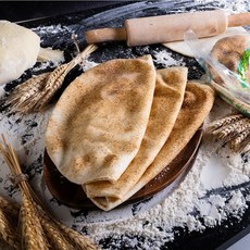 터키 라바쉬 피타(터키난Naan) 7인치(32개입)/ 10인치(24개입) 화덕 씬피자 도우 Khobez Arab Bread, 54g, 32개