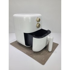에어프라이어 받침 열차단매트 싱크대상판보호 깔개 독일모티프매트, 브라운-도트, 1개