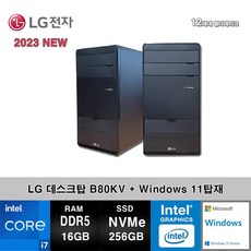 LG전자 데스크탑 12세대 I7 컴퓨터 B80KV-AR27S2R+WIN11 (I7-12700/16GB/SSD256GB/UHD770/WIN11)