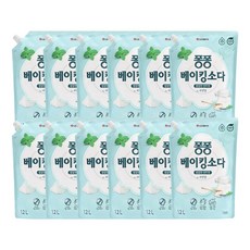 (박스판매)LG 퐁퐁 베이킹소다 주방세제 리필 1200ml x 10개(1box), 10개