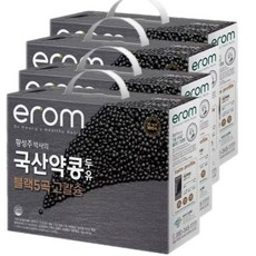 이롬 국산 약콩 두유 190ml (96팩) 블랙5곡 고칼슘, 96개