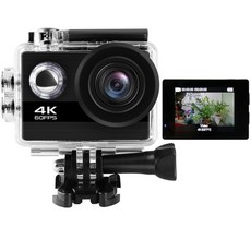24mp wifi 액션 카메라 울트라 hd 4 k 60fps 2.0 ips, (A25) 01_블랙
