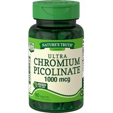 자연의 진실 크로뮴 피콜리네이트 1000mcg 다이어트 보조제 90 카운트: 헬스 &amp; 퍼스널 케어, 1, 단일옵션