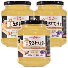 꽃샘식품 액상차 꿀도라지차 580g, 1개입, 3개