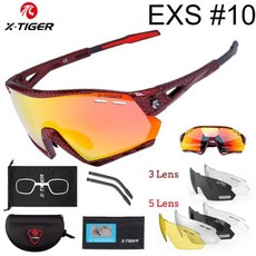X-Tiger-사이클링 안경 편광 광 변색 사이클링 선글라스 산악 자전거 MTB 보호 고글, 중국_3 렌즈, 컬러 EXS10