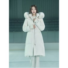 에고이스트 퀼팅 텍스처 벨티드 롱 다운점퍼 EQ4TD008
