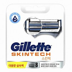 질레트 스킨텍 면도날8입 면도날, 1개