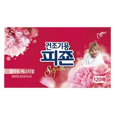 피죤 건조기용 드라이시트 플라워페스티벌 120매, 라피에스타