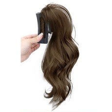 자연스러운 올림 집게머리 30cm 부분 가발