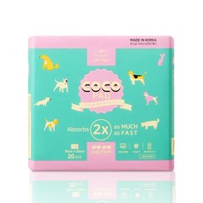 주주팸 코코패드 프리미엄 강아지 배변패드 20매 대형76x60 (SAP6g), 3팩