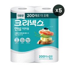 크리넥스 안심 키친타월, 200매, 10개