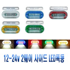 차량용 면발광 노면 차폭등 12~24V 겸용 LED 시그널램프 후미등 브레이크등 사이드램프 화물차 윙바디 탑차, 노면차폭등(그린), 1개