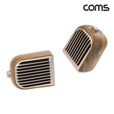 COMS TWS 듀얼 유무선 블루투스 스피커 10W, 라이트 우드, ID819L