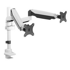 카멜마운트 벽면 밀착형 프리미엄 듀올 모니터 거치대 CMA2V, 듀얼 2구 화이트, 1개