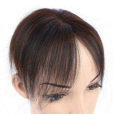 여우가발 여자 가르마 정수리가발 CW2003, 1개, A.짧은머리(20cm)_자연갈색