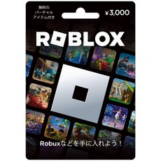 Roblox 기프트 카드 - ¥3 000 [한정 가상 아이템 포함] 로블록스 카드 버전