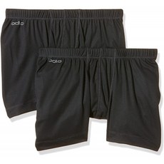 ODLOB #오들로((ãããã)))))) 남자 SUW 바텀 복서 ACTIVE Cubic LIGHT 2팩 언더팬츠 - 에보니 그레이 - 블