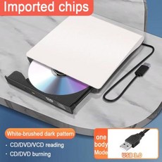 USB 30 외장 DVD 플레이어 초박형 CDDVD 드라이브 휴대용 플레이어 버너 윈도우 7 8 10 맥 OS 노트북 데스크탑 컴퓨터용, 4) C, 1개