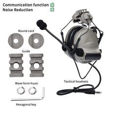 전술 헤드셋 빠른 헬멧 Kenwood U94 PTT WADSN 오르 도어 사냥 촬영 헤드폰을위한 C2 COMTAC II 픽업 소음 감소