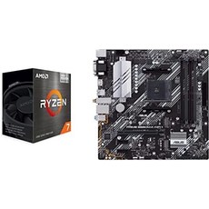 AMD Ryzen 7 5700G 8코어 16스레드 잠금 해제 데스크탑 프로세서 Radeon 그래픽 포함 ASUS Prime B550M-A WiFi II AM4(3세대 Ryze, 기본 - 5700g