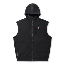 GOLDEN BEAR Woven Patched Hoodie Sweat Zip-up Vest_G4VAM23011BKX 332257