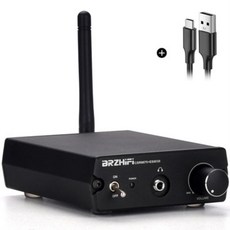 BRZHIFI Bluetooth 5.0 무선 수신기 ES9038Q2M DAC 디코딩 앰프 24BIT 96KHZ 3.5M RCA 동축 CSR8675 APTX H, 01 Black - es9038q2m