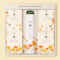 -23.5 프리미엄 꽃꿀 선물세트 혼합 HONEY in flower 벌꿀 헛개나무꿀 스틱꿀 꿀스틱 야생화꿀 잡화꿀 대추나무꿀 피나무꿀 때죽나무꿀, 고맙습니다~