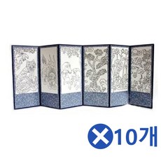 [2개묶음 할인]전통 일러스트 병풍만들기 6폭x10개 어린이집수업 JDT-22007 만들기장난감 DIY만들기, 고구려수렵도
