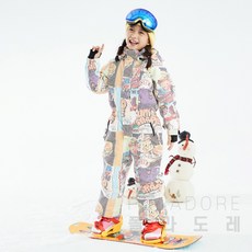 여아점프수트스키복