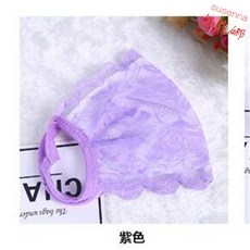 5개 룩 봄 여름 더블레이어 먼지 방지 쉬폰 마스크 여성 플라워 얇은 레이스 배기, 5개 보라색