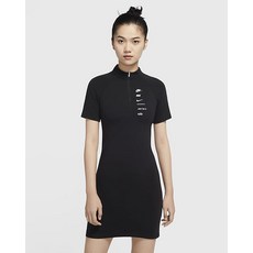 [미국정품] 나이키 우먼 반팔 스우시 드레스 블랙 CU5674-011