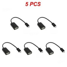 마이크로 USB 수-암 OTG 어댑터 케이블 USB 타입 수 케이블 어댑터 변환기 안드로이드 폰 OTG 어댑터용, 02 Style A 5pcs_01 CHINA, 5개