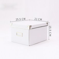 HYR 종이 수납함 공간박스 수납장 종이공간박스, 화이트 R4, 1개